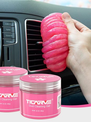 TICARVE 2Pack Cleaning Gel Car Putty Car Clean Putty Gel Auto Tools Car Interior Cleaner Car Cleaner Car Cleaning Slime Car Assecories Keyboard Cleaner Rose (320g/11.2oz)